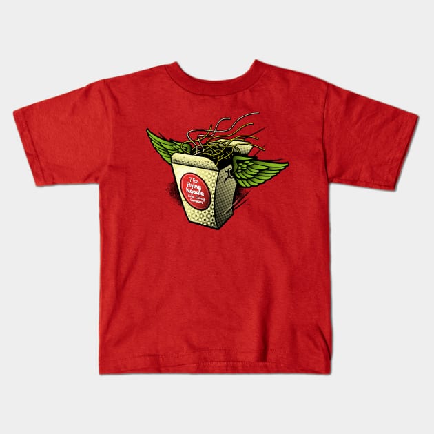 The Flying Noodle Takeaway Company Kids T-Shirt by propellerhead